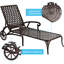 Chaise longue en aluminium coulé 1 pièce