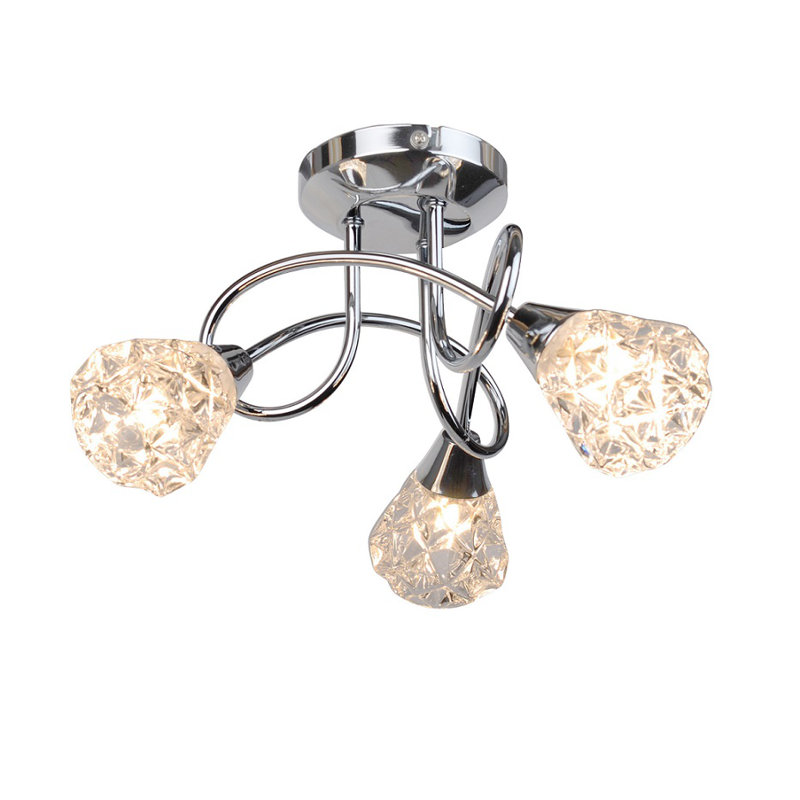 Glass Semi Flush Mount