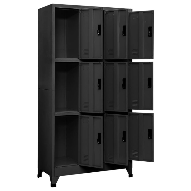 Wabansia Metal 1 - Tier 90cm Employee Locker, Anthracite