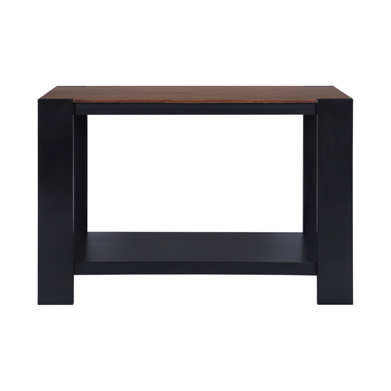 Caroyn Axis Modern 2-tone Console Table, Walnut, Brown