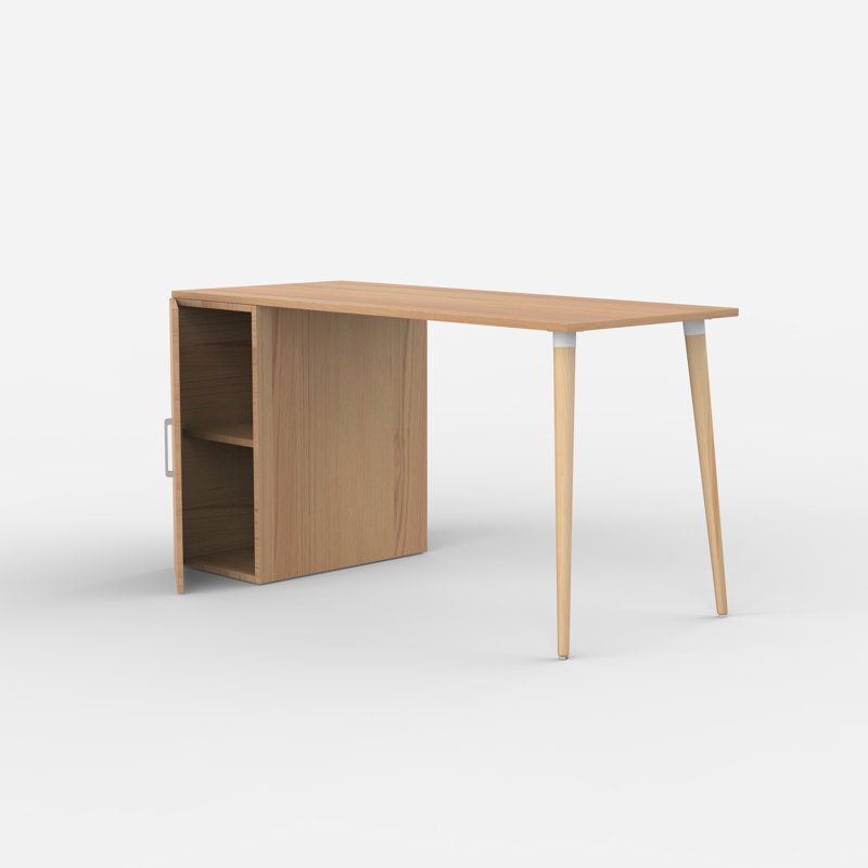 Gilman Solid Wood Base Writing Desk, Oak, 74cm H x 120cm W x 60cm D