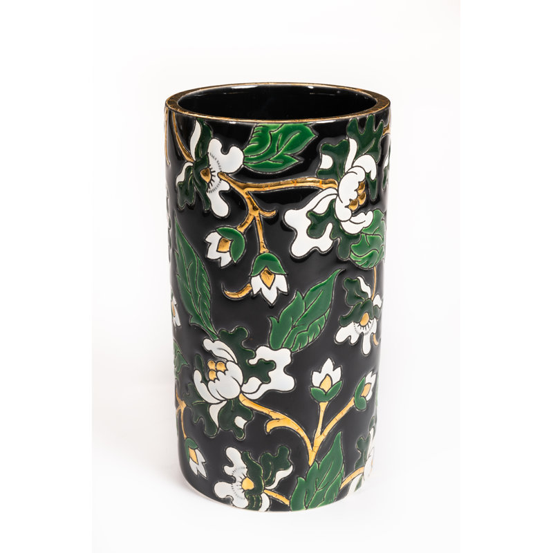 Handmade Earthenware Table Vase, 4.5276" H x 4.1339" W x 4.1339" D