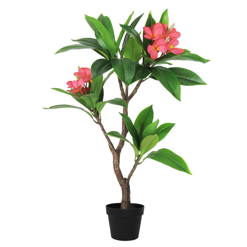 Plumeria artificiel 36 po en pot