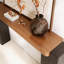 Console en bois massif de style médiéval.-2106555294