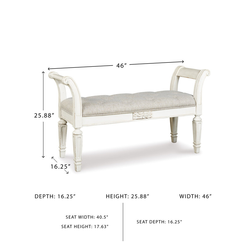 Heraldas Polyester Upholstered Bench