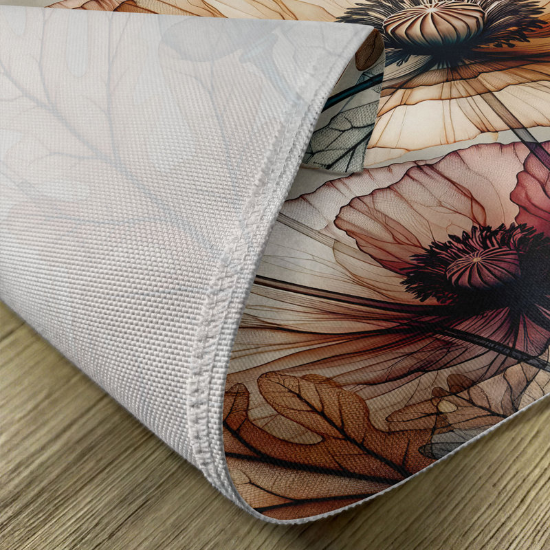 Ensemble de 4 napperons Ambesonne Vintage Fantasy View Poppy