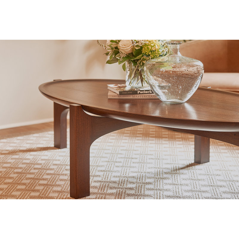 Aux 63" Arc Coffee Table, Walnut