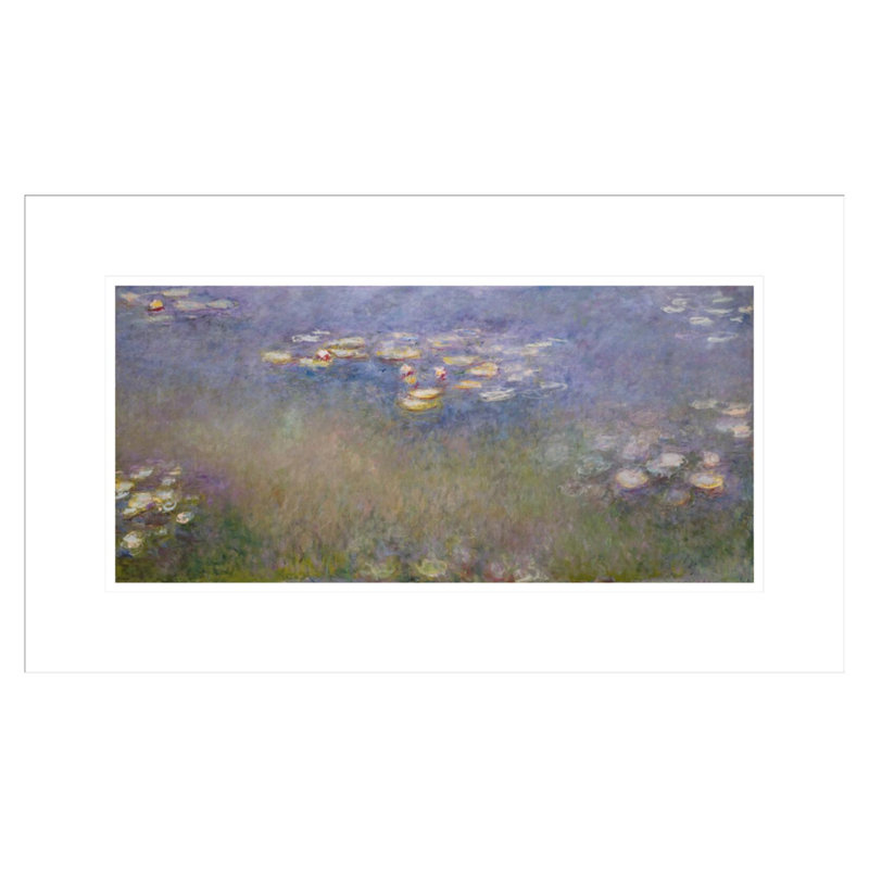 Nymphéas par Claude Monet - Impression sur toile, H 13,2 po x l 21,75 po