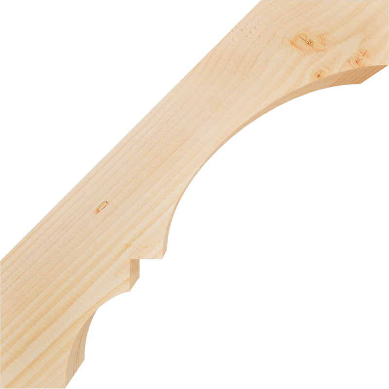 Genouillère Balboa, Sapin de Douglas, Lisse, H 20 po x l 3,5 po x P 20 po