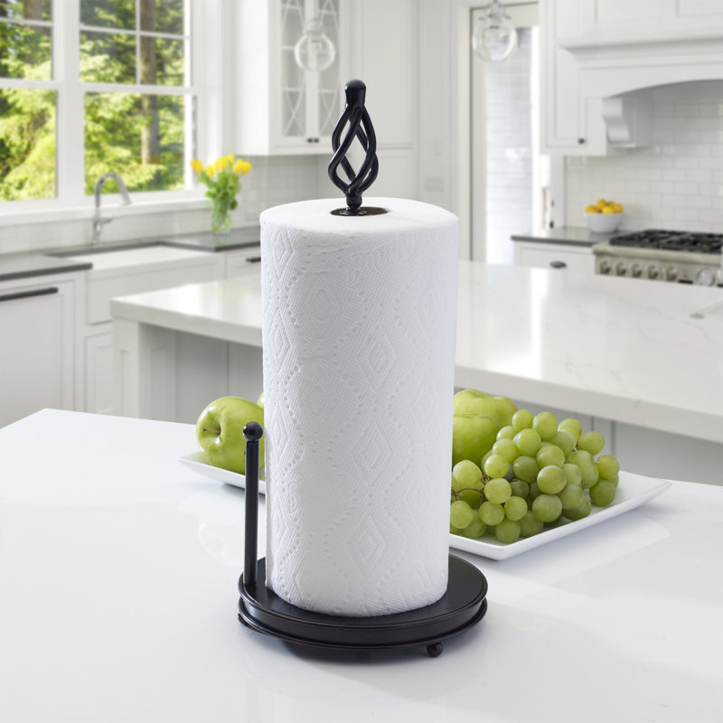 Porte-serviettes en papier Gourmet Basics par Mikasa Camille, noir antique