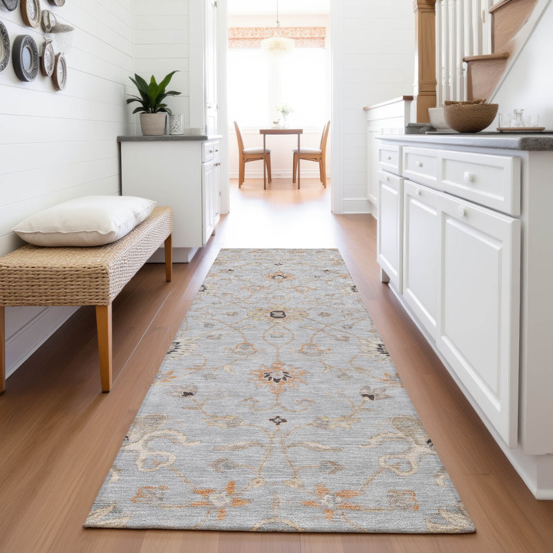 Premium Machine Washable Krause AMF1137 Global Rug, Runner 2'3" x 7'6"