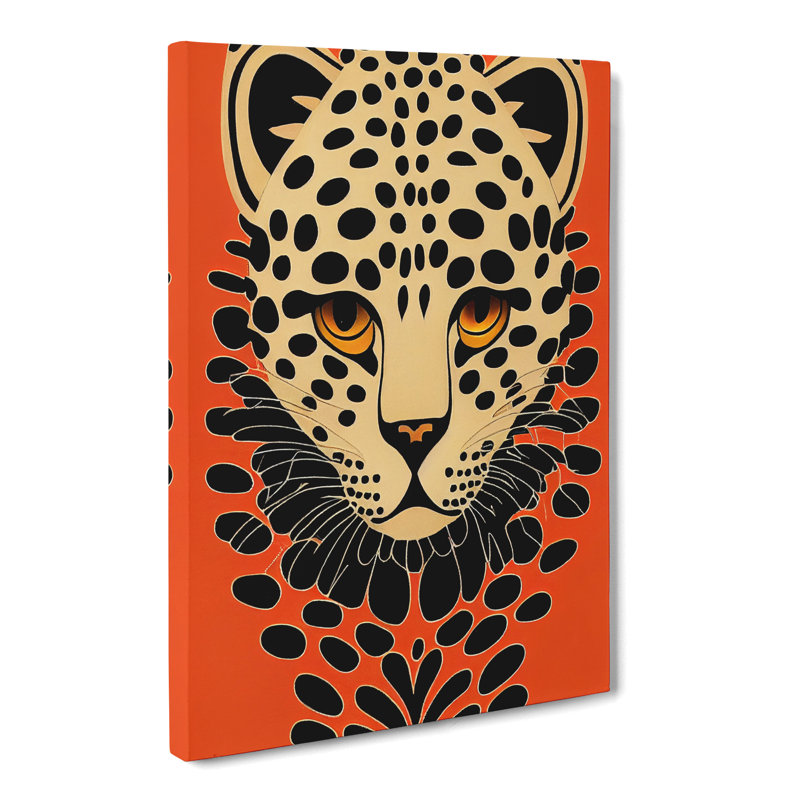 Leopard Deco Vol.2 - Wrapped Canvas, 76cm H x 50cm W x 3cm D