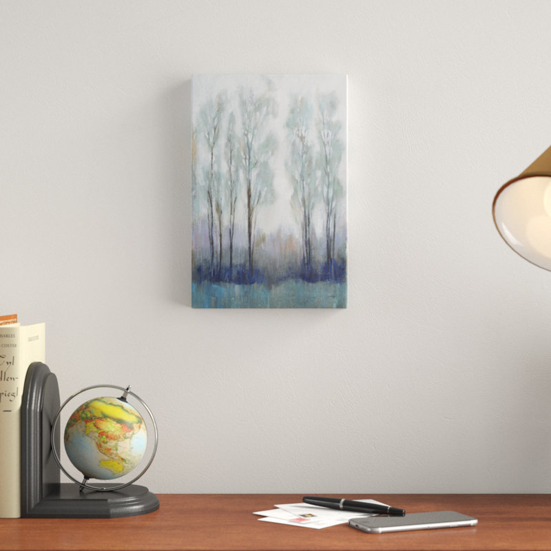 «Through the Clearing II», peinture sur toile, H 12 po x l 8 po x P 1,25 po, Toile tendue