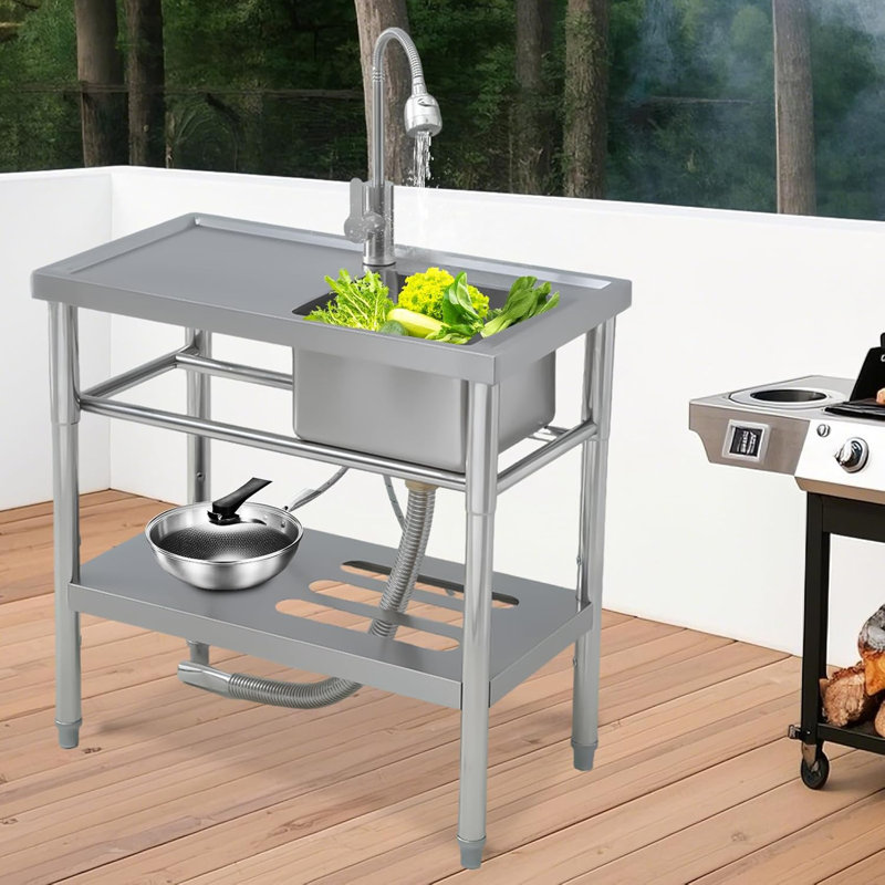 Stainless Steel Single Bowl Kitchen Sink – Durable, Rust-Resistant, Easy-Clean Design