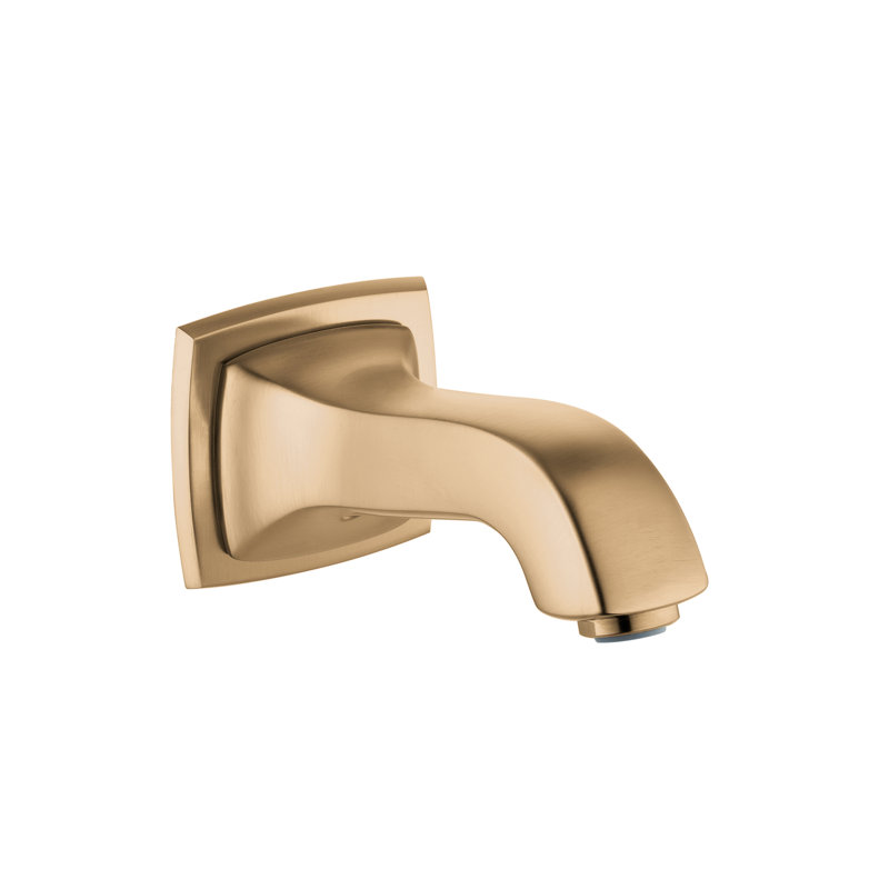Metropol Classic Wall Mounted Tub Spout, Brushed Bronze