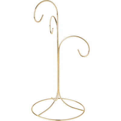 The Holiday Aisle® 3 Tiered Ornament Stand, Tree, 10.75" H x 5.125" W x 5.125" D