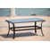 Table basse de patio avec verre Lexa