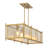 Muller 5-Light Linear Chandelier in Warm Brass