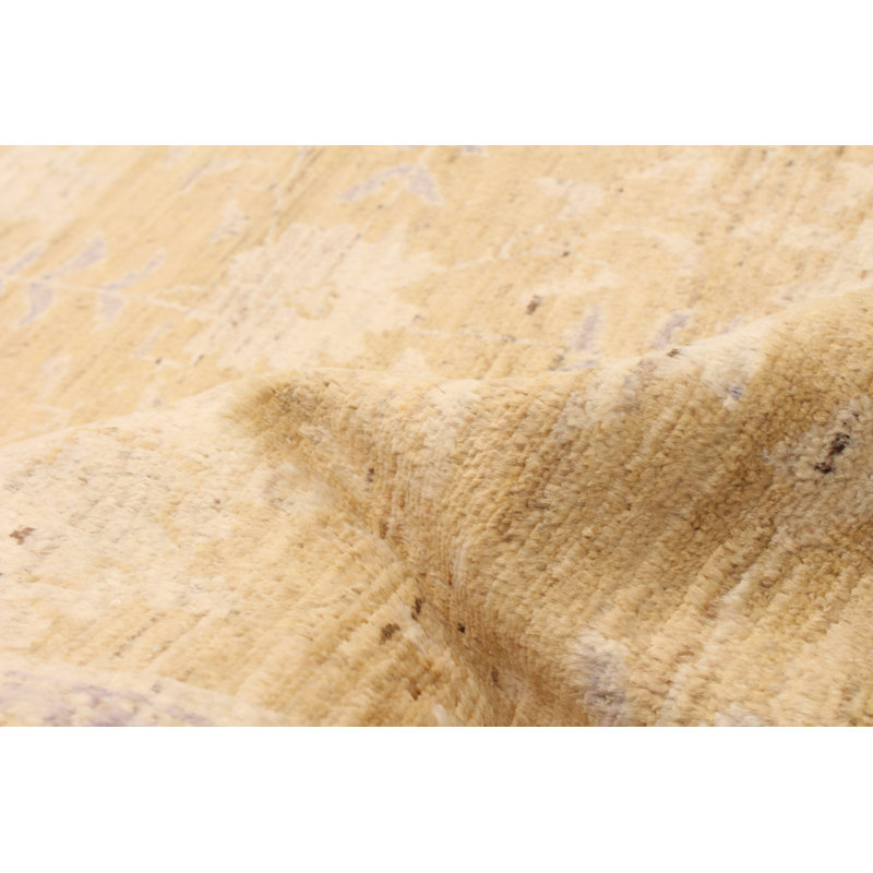 Tapis doré Peshawar Oushak 6 pi 3 po x 8 pi 9 po
