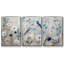 Oiseaux bleus au printemps, reproduction sur toile 3 pièces-1276788985-1276788989
