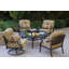 Chaise de patio pivotante avec coussins Frazee