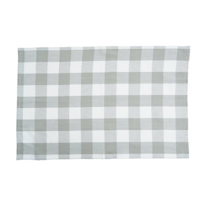 Franklin Slate Gingham Check Kitchen Towel