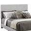Grand lit à panneau tapissier gris en similicuir - et élégant dans une chambre moderne et confortable-60419950-60419946