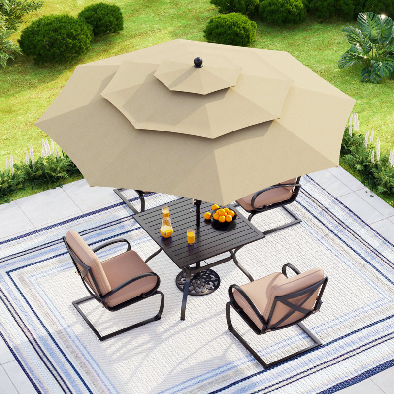 Leigh 3m Market Parasol, Beige