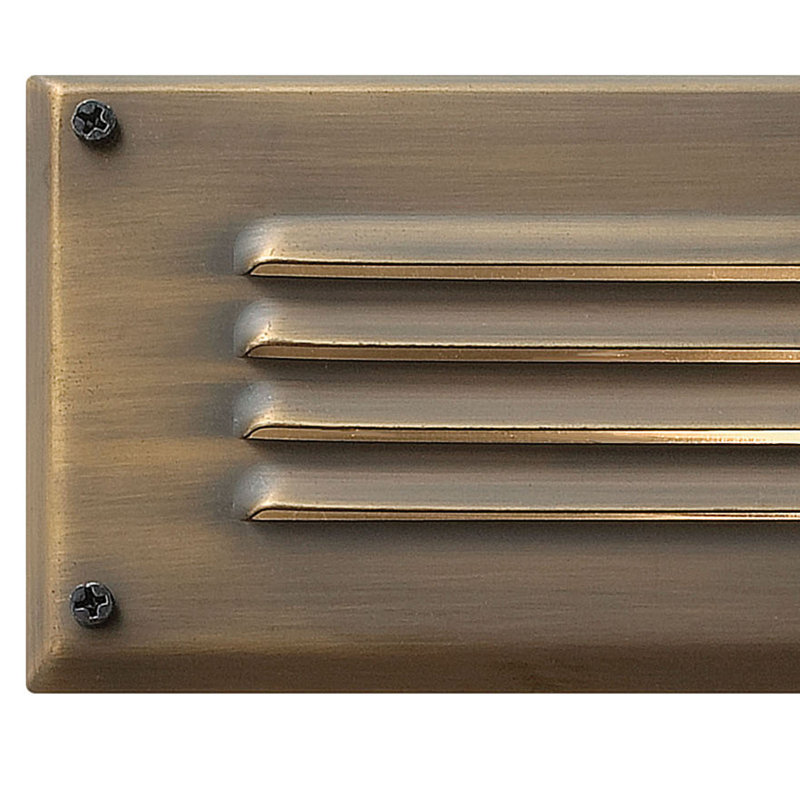 Hardy Island Low Voltage Hardwired LED Step Light, Matte Bronze, 12W Wedge Base Bulb