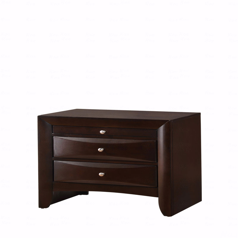 Table de chevet 2 tiroirs, table de chevet contemporaine 1pc