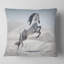Cheval blanc au galop - coussin imprimé animal-29516349-29516345
