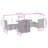 Vidaxl Garden Sofa Set Black