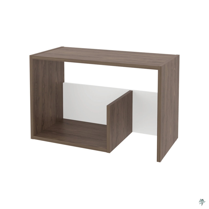 Side Table In Melamine With Open Storage