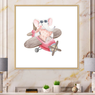Mignon enfants éléphant volant