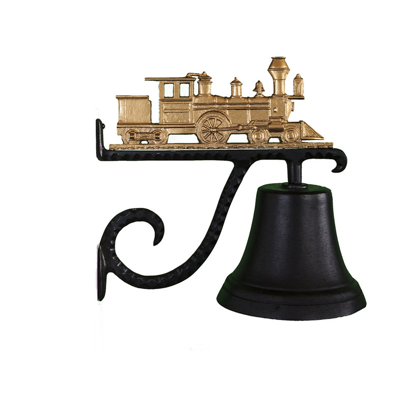 Cast Weather Resistant Metal Transportation Bell, Gold