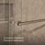Levity Plus Less Sliding Shower Door, 81-5/8 In. H X 44-5/8 - 47-5/8 In. W, With 3/8 In.-Thick Crystal Clear Glass-1465223164