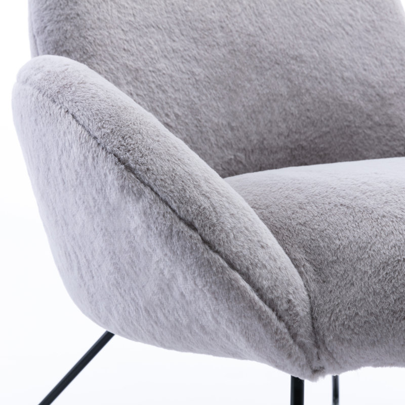 Chaise avec accoudoirs, Gris