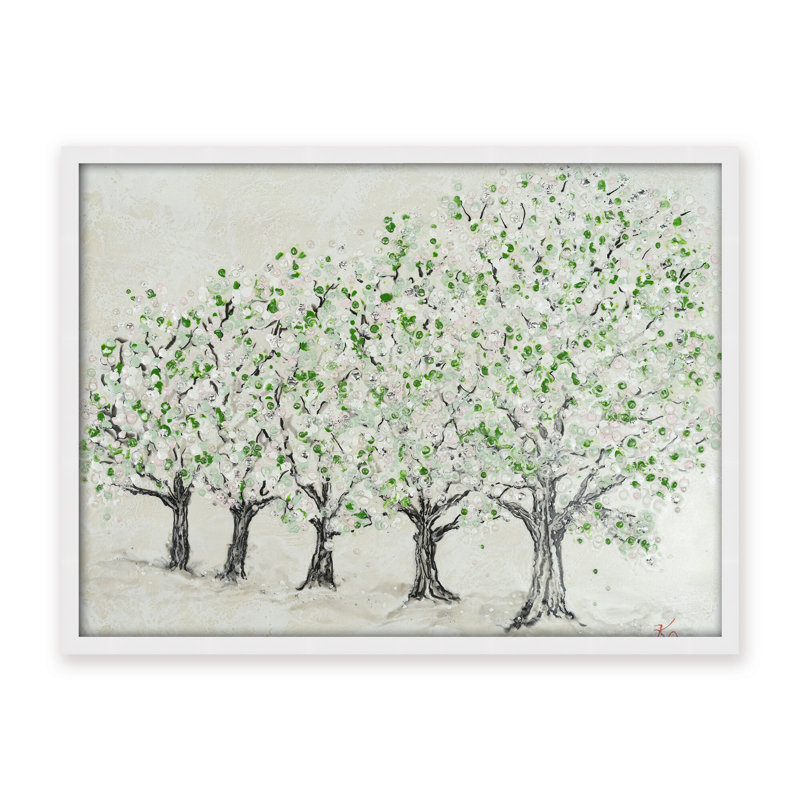 Nature Inspired "Springtime Serenity" Canvas Wall Art By , 30" H x 40" W, Framed Canvas, Brown