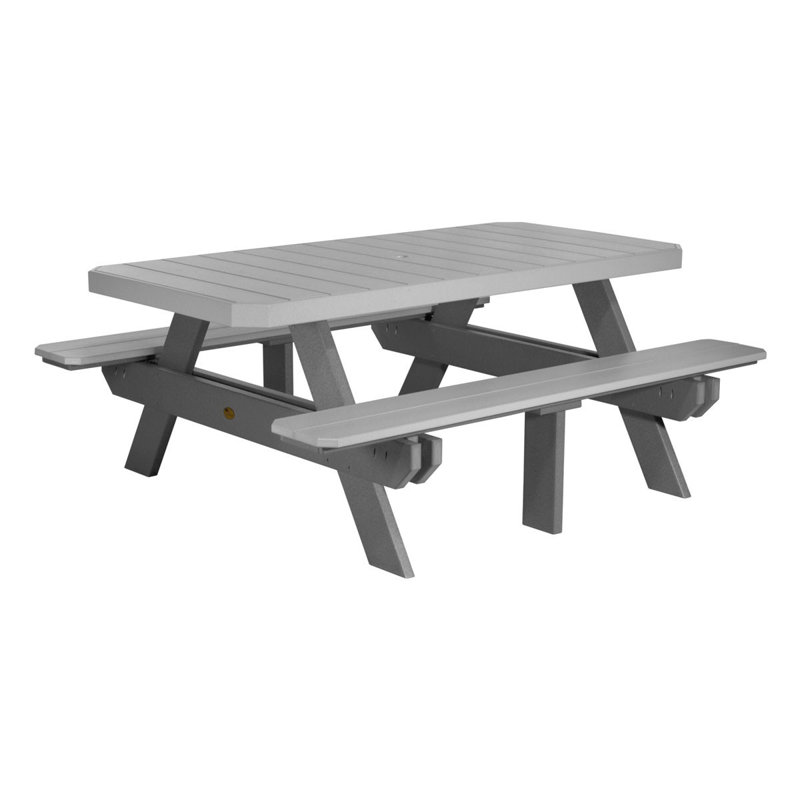 Table de pique-nique Puchta, Gris tourterelle, Ardoise