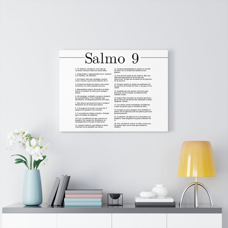Salmo 9, empreinte de l'article sur le cristal dans la liste noire, H 11 po x l 14 po x P 1,25 po