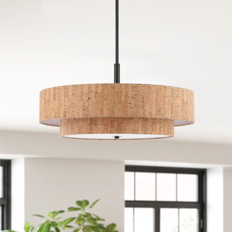 Lustre cylindrique à 5 lumières à intensité variable Fagundes
