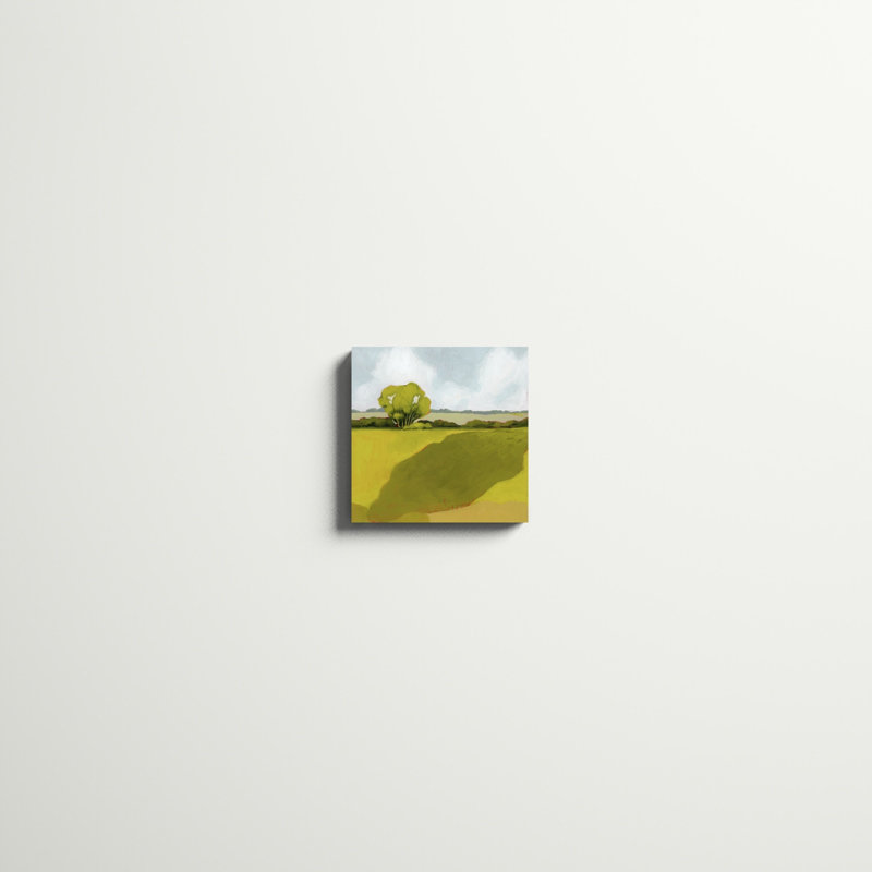 «Sunkissed Solitude I», peinture sur toile tendue, H 12 po x l 12 po