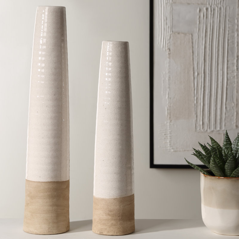 Vases en céramique Dziyana, ensemble de 2