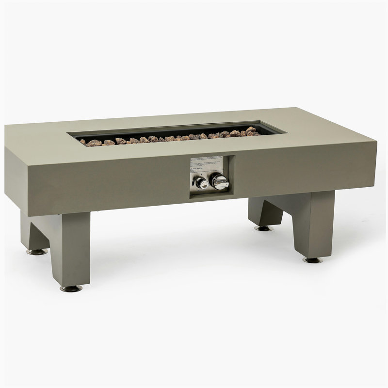 Table de foyer en fer 42 pouces
