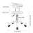 Rolling Stool With Wheels Swivel Stool With Back Height Adjustable Chair