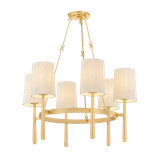 Bridgeton Chandelier in Aged Brass