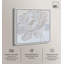 Pivoine blanche en relief, reproduction d'art sur toile par Art Remedy, cadre blanc, 30 x 30-1583928846-1583928844