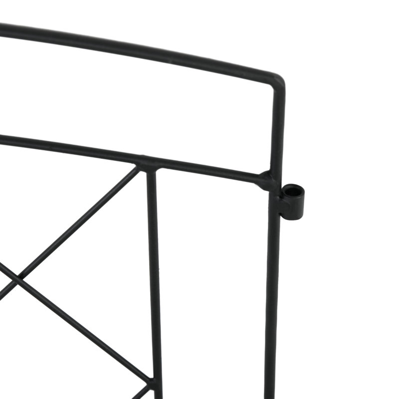 Alouette Decoration Garden Fence, 24in x 12ft, Black