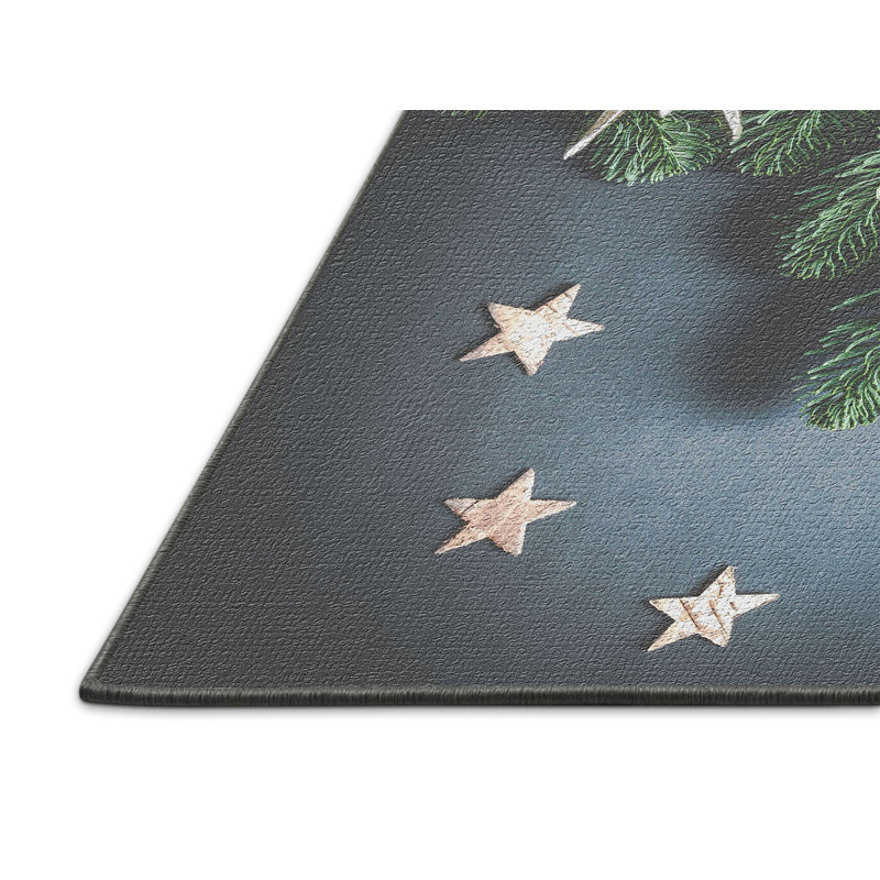 Tapis de noël blue area, Rectangle 2 pi x 3 pi