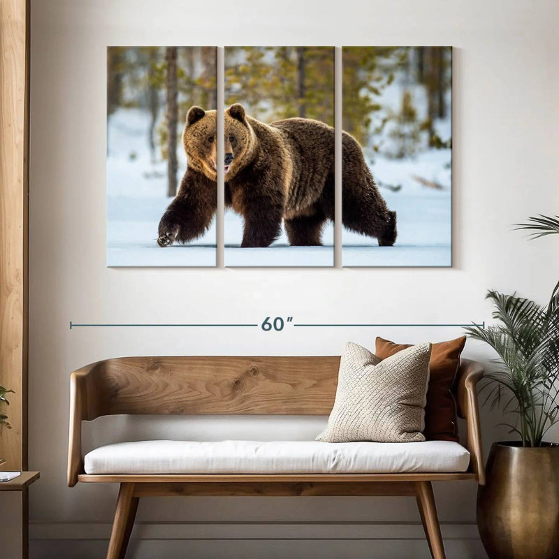 Brampt Adult Grizzly Bear, 32" H x 50" W